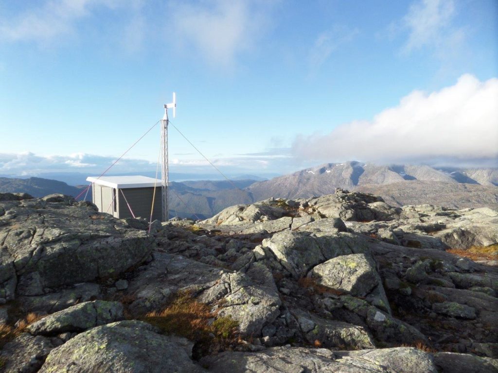 Basestasjon på fjell